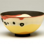 Susan Nemeth Bowl with orange DIAM18cm