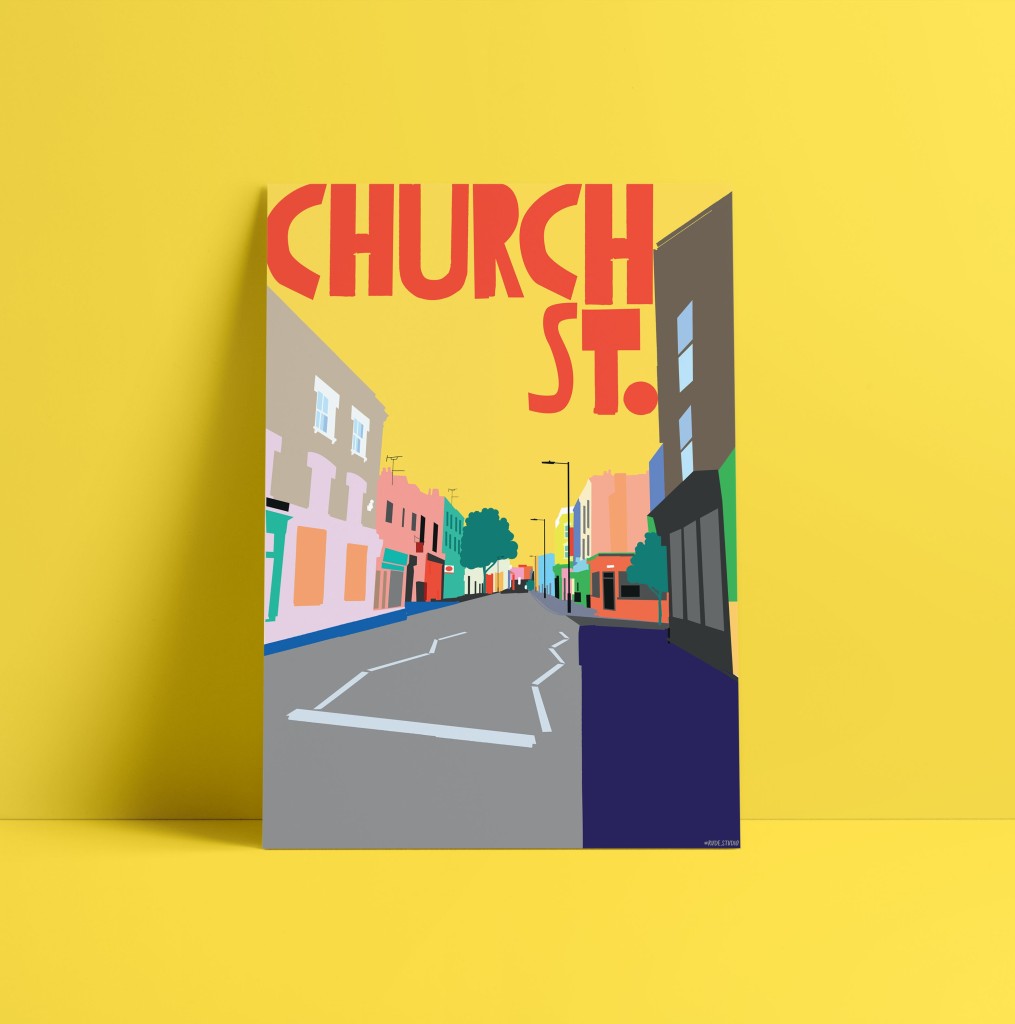 A3 Church St. Art Print Visual