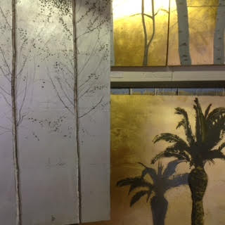 work in progress for project using original art to  convert into wall coverings